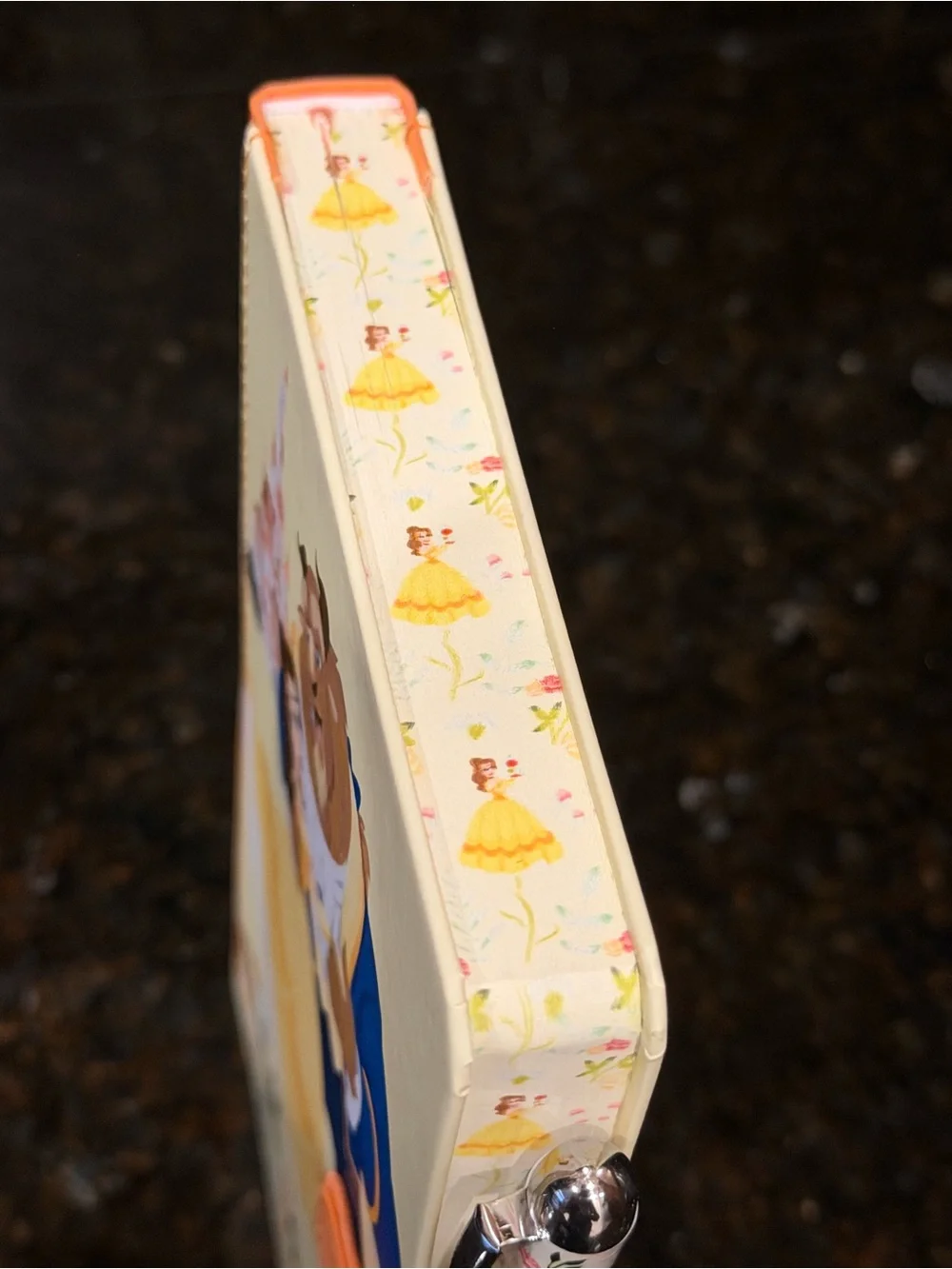 Disney Beauty and the Beast Hardcover Journal in Yellow, Blue & Orange